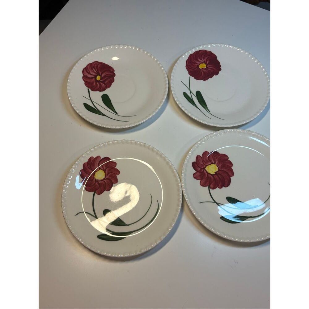 Mountain Rose Hand Painted Dinnerware Plates